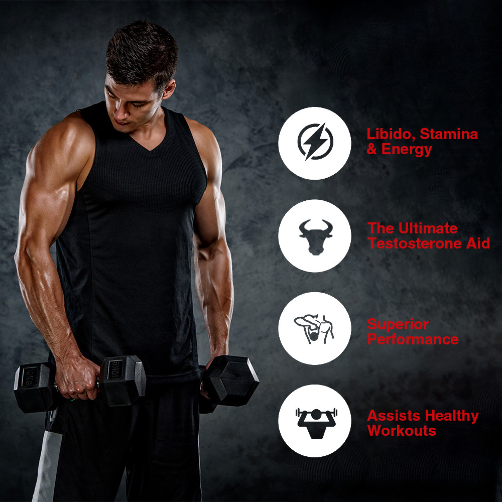ULTRA Testosteron Booster Supplement for Men, Energy & Endurance, Muscle Gain