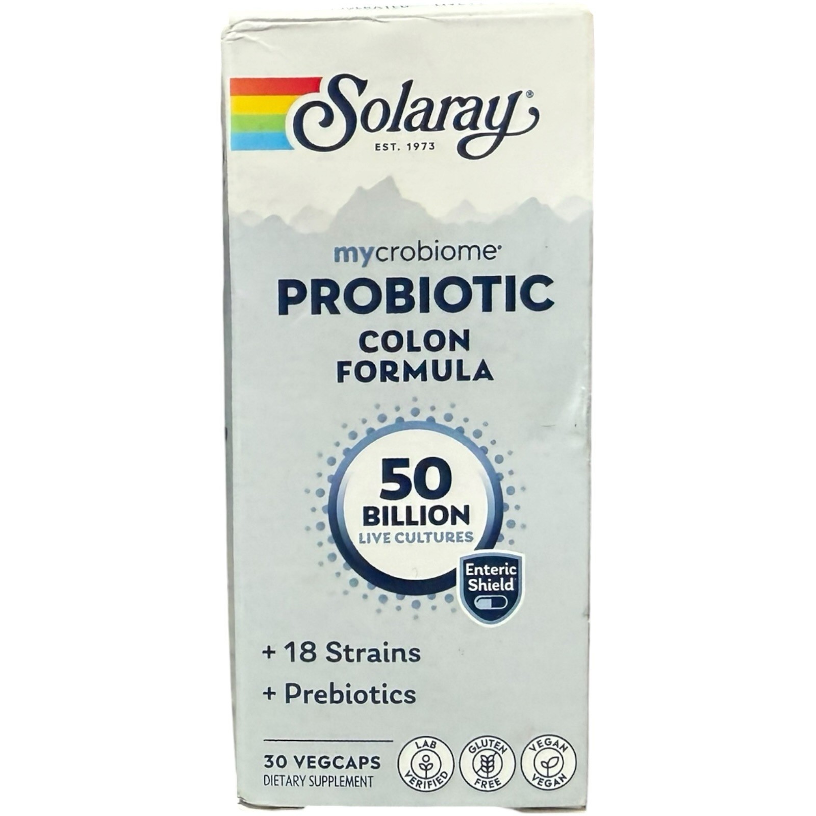 Solaray Mycrobiome Probiotic Colon 50 Billion CFU 30 VegCaps Exp-09/2026+