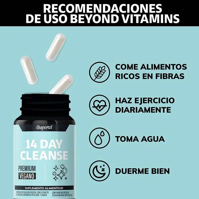 14 Day Cleanse 60pcs, Improves Digestive Comfort, Cleanses and Detoxifies,Energy