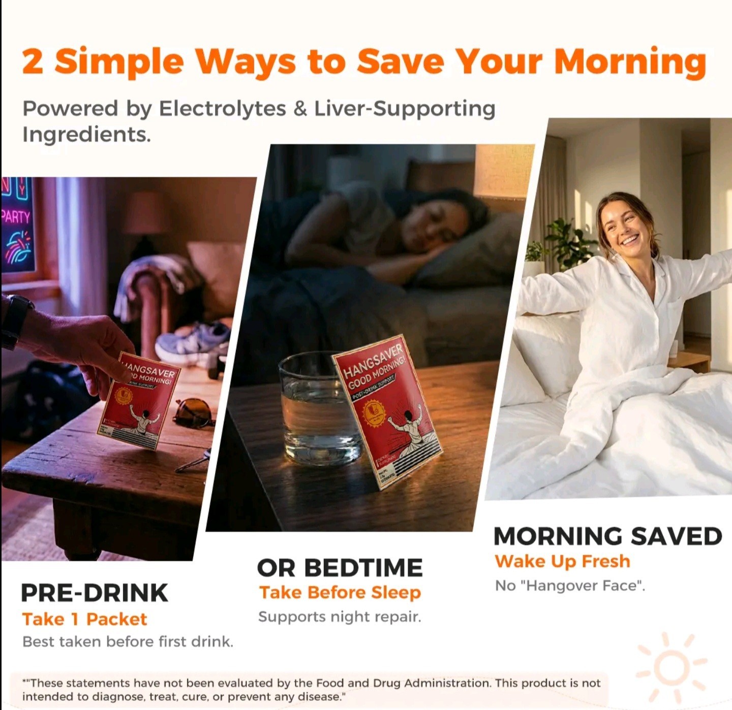 800mg DHM Hangover Pills + Electrolytes – Fast Recovery Support 21ct