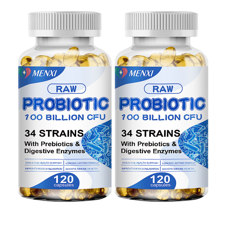 Probiotics Digestive Enzymes 100 Billion CFU Potency Immune Health 360 Capsules