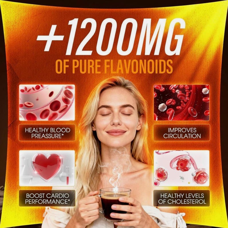 1PCS High Flavanol Cocoa Powder Flavonoids Supplements Energy Boost 1200mg US