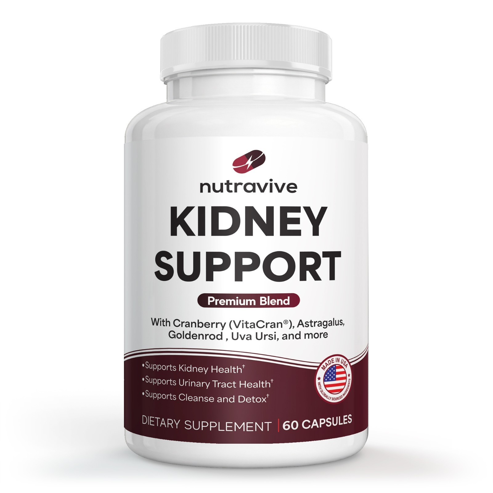 21-in-1 Kidney Cleanse and Detox Support Supplement GMP| USA Made| Lab Tested
