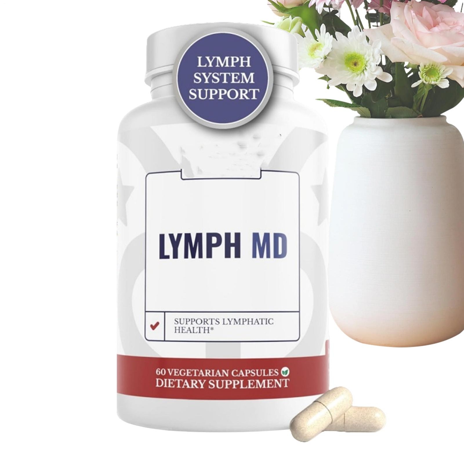 Lymph 5X MD And Lymphatic System Supplement With 9 Botanicals. Men – Women 60Cap