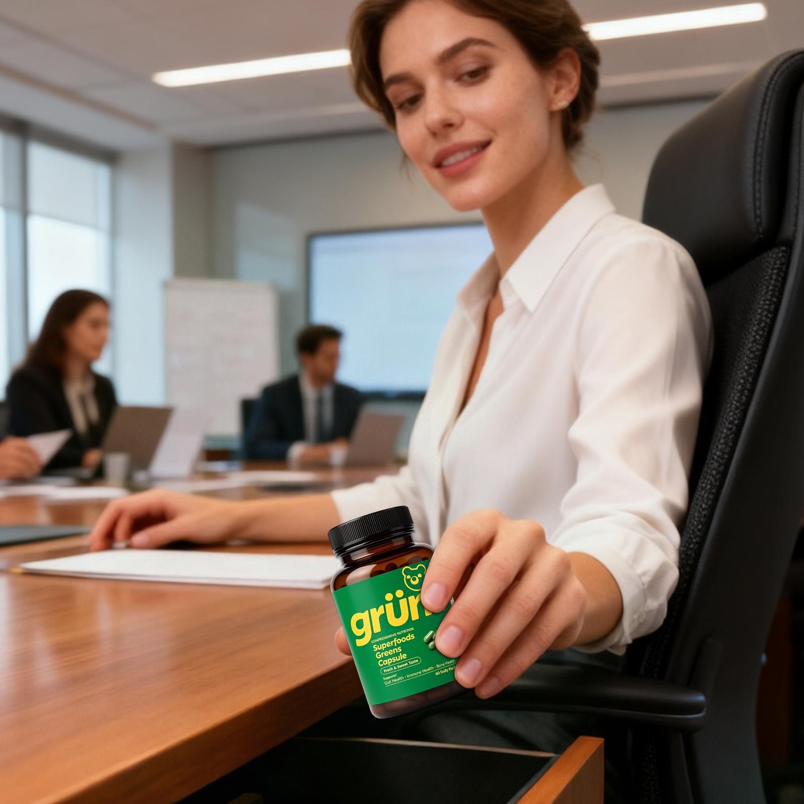 Gruns Superfoods Green Capsule 60 Count Dietary Health Supplements