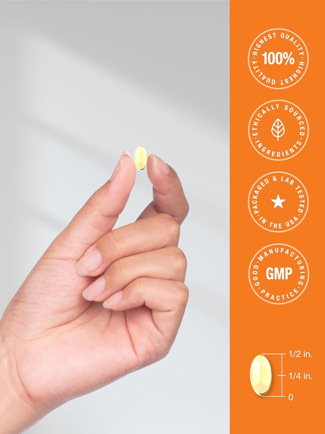 Vitamin A 10000 IU | 300 Softgels | Premium Non-GMO, Gluten Free | by Horbaach