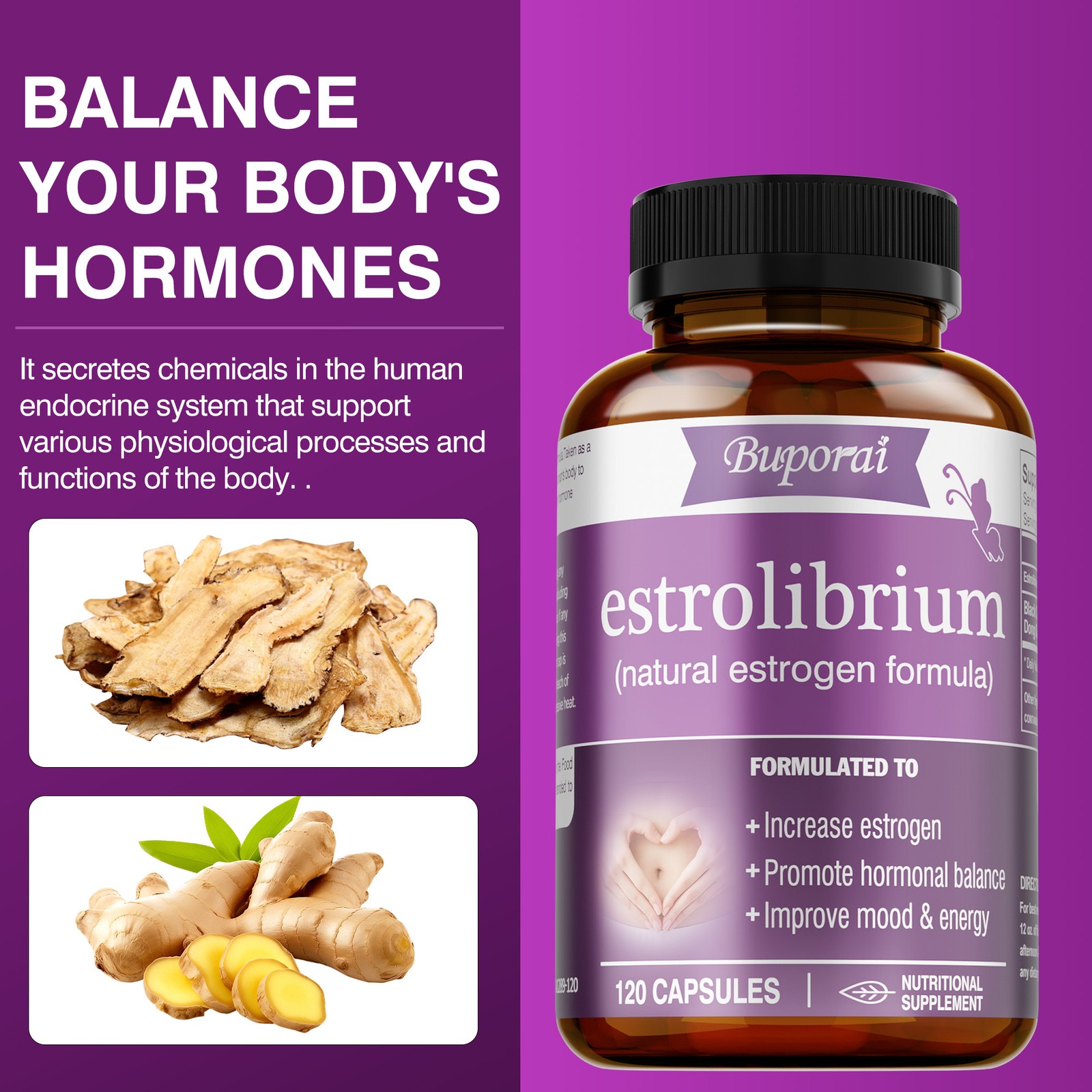 Estrolibrium 240pcs – Relieves Hot Flashes, Night Sweats, Vaginal Dryness