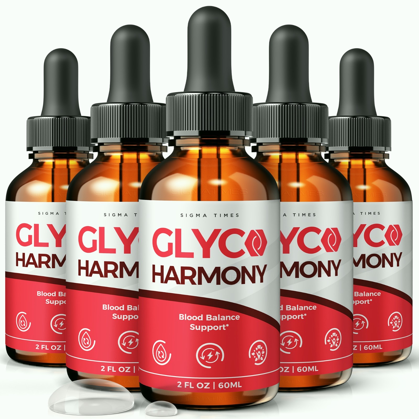 Glyco Harmony Liquid Drops, GlycoHarmony Blood Support Supplement – 5 Pack