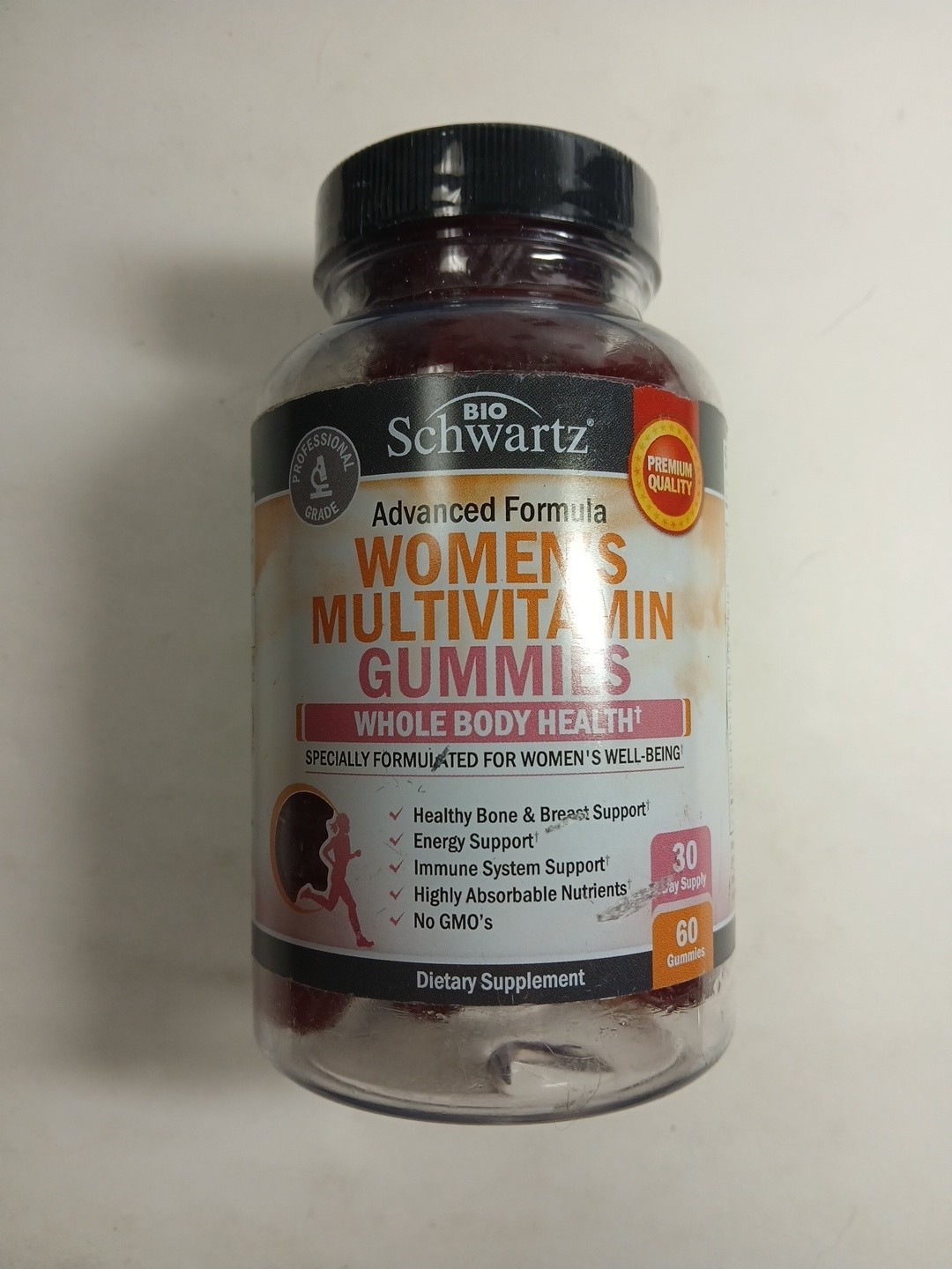 Bio Schwartz Advanced Formula Women Multivitamin 60 Gummies Gluten Free 05/2027