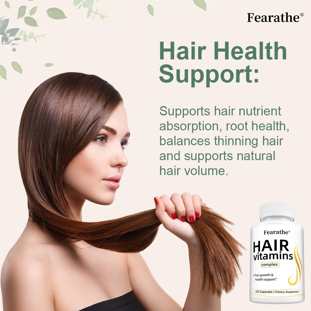 HAIR Vitamins Complex Hair Growth & Health Support 30/60/120 Capsules