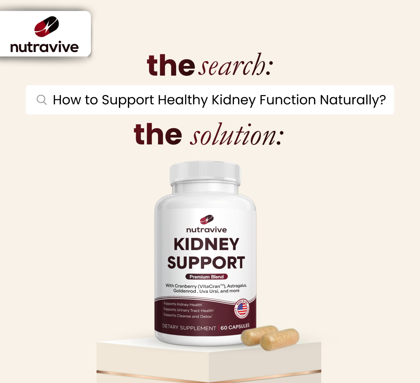 21-in-1 Kidney Cleanse and Detox Support Supplement GMP| USA Made| Lab Tested