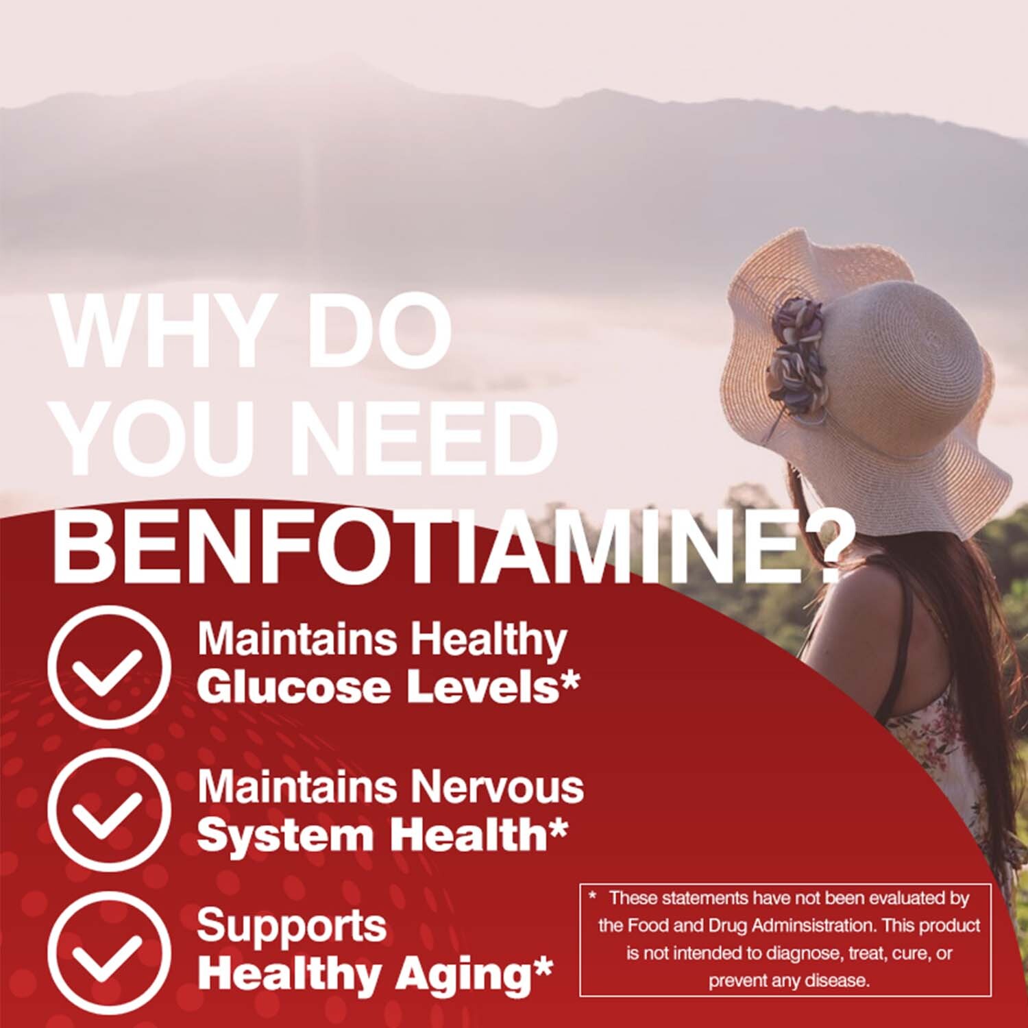 Benfotiamine Caps 300mg – Supports Blood Sugar, Non-GMO,Gluten-Free – L-lecucine