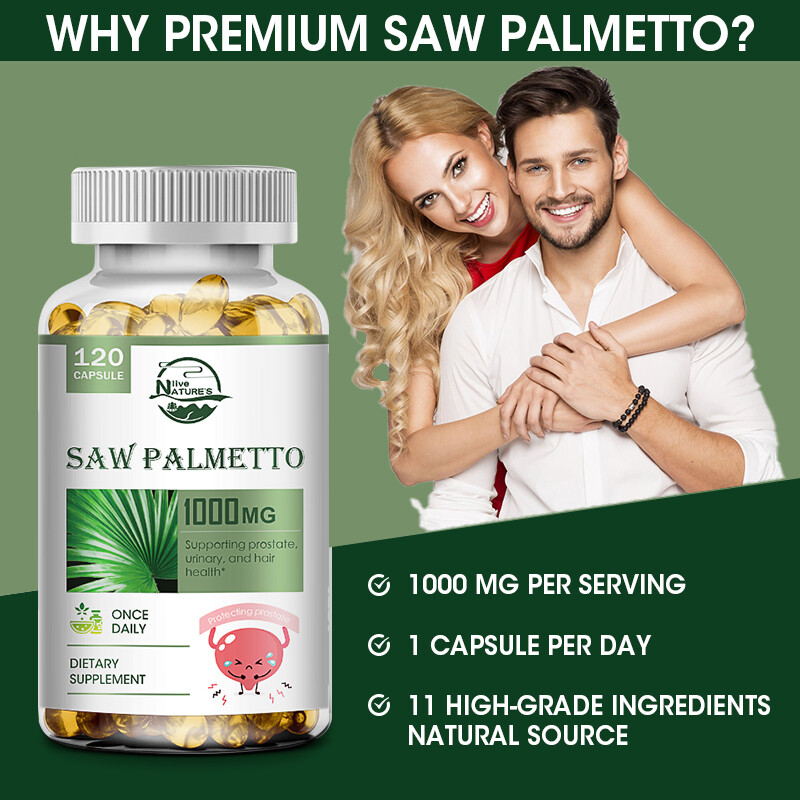 Prostate Support – Saw Palmetto – Reduce Frequent Urination, Stamina Supplement