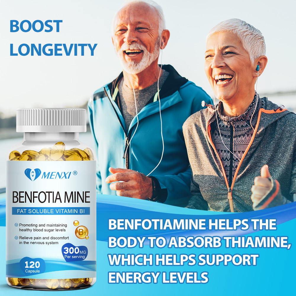 Benfotiamine 300mg Fat Soluble Vitamin B1 120 to 480 Vegetarian Capsules Non-GMO