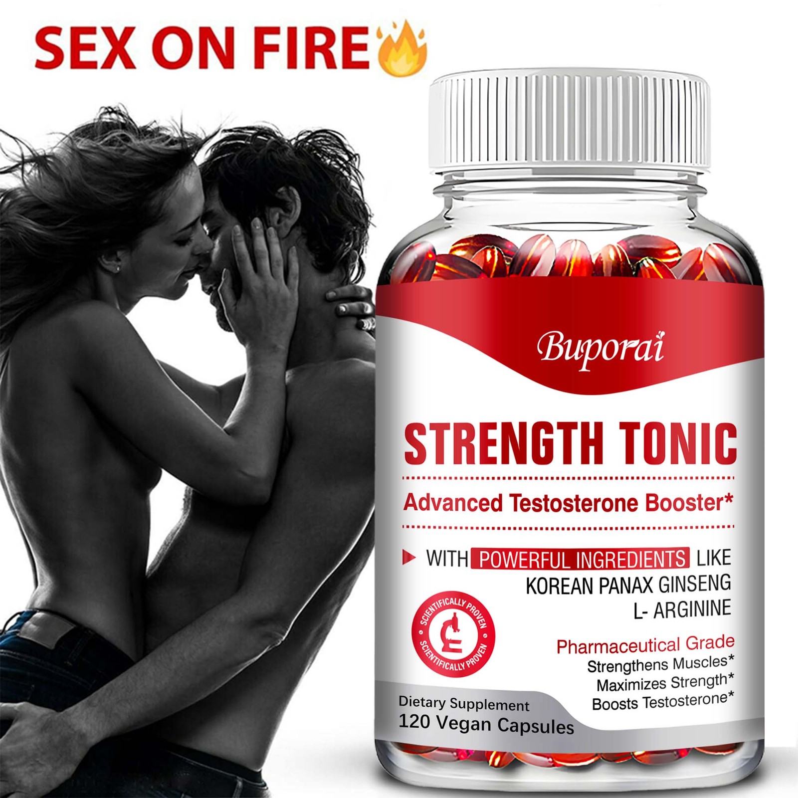 Strength Tonic 240pcs – Enhance Endurance, Focus, and Energy, Muscle Growth