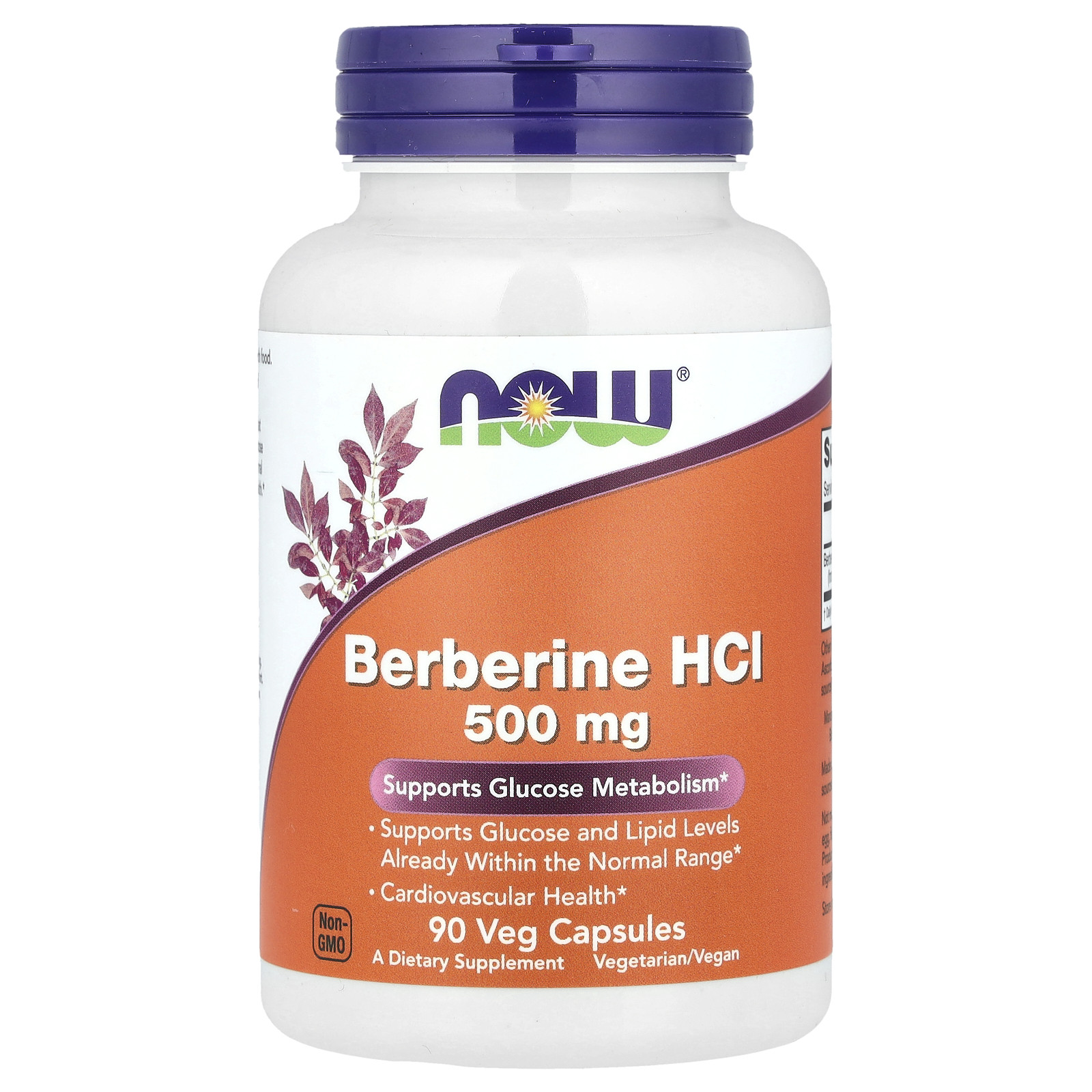 Berberine HCl, 500 mg , 90 Veg Capsules