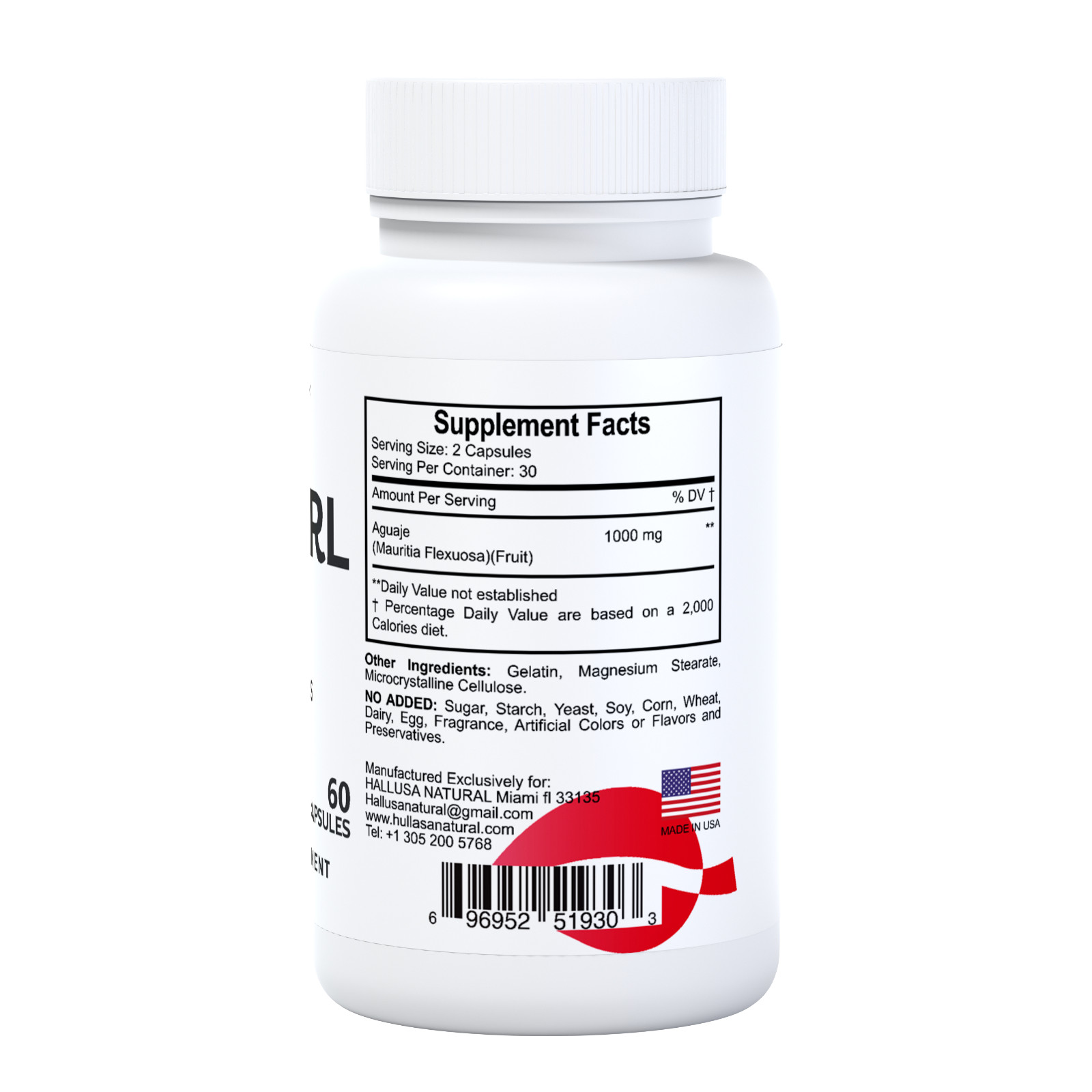 HALLGIRL – Support Busty, Breast & Hips Enhancement – Women and Men- 60 capsules
