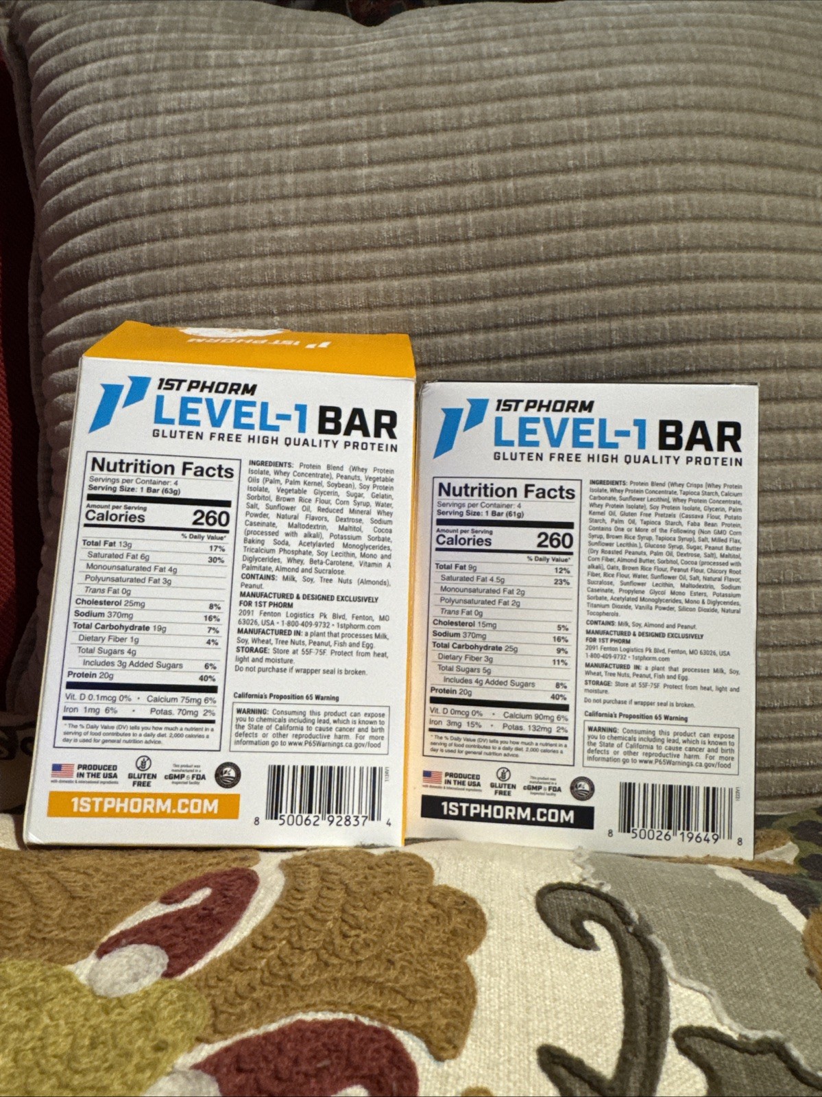 Please Read Description! 1st Phorm Level-1 Bar – 7 Bars Total