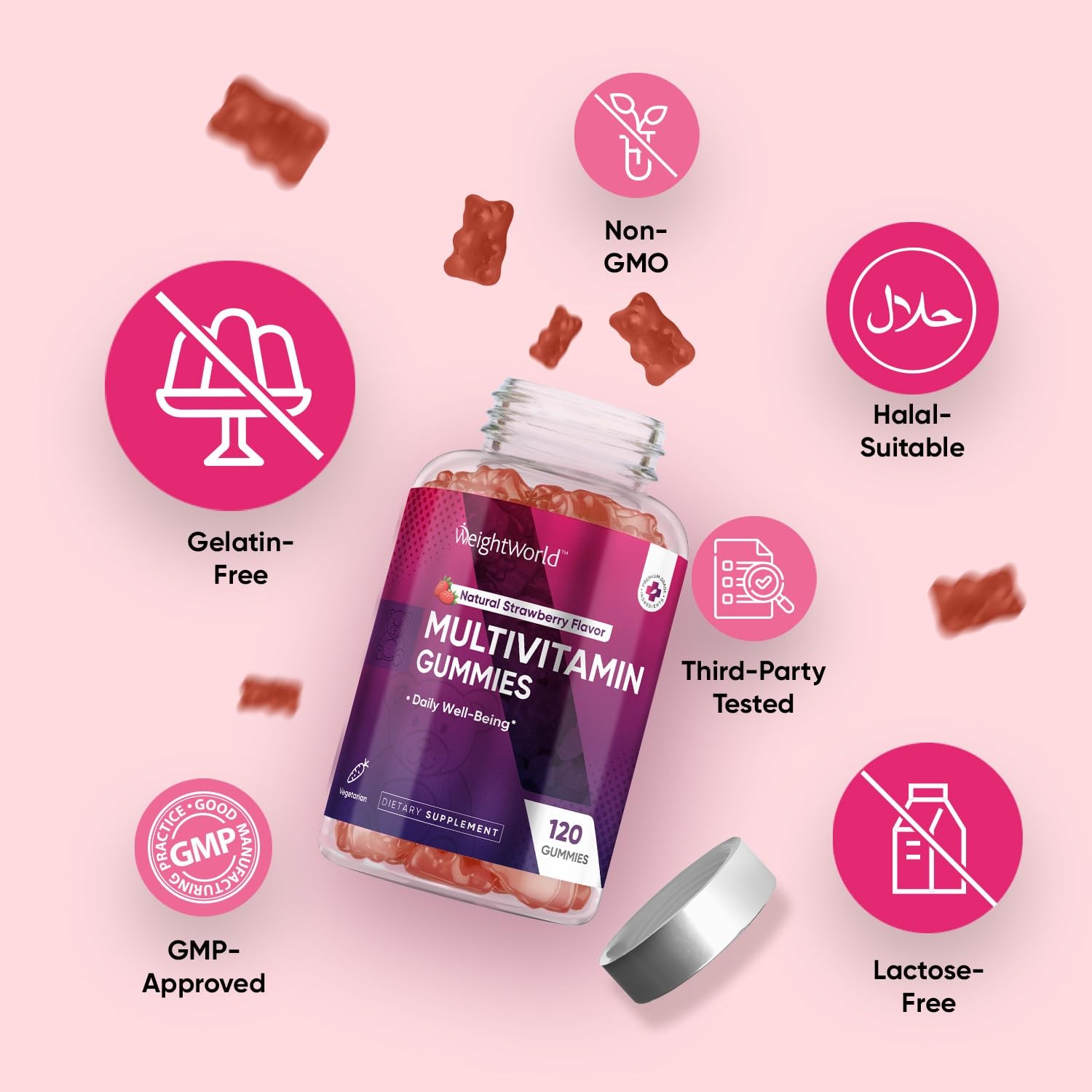 Women’s Multivitamin Supplement Daily Energy Boost Bone Health Immunity