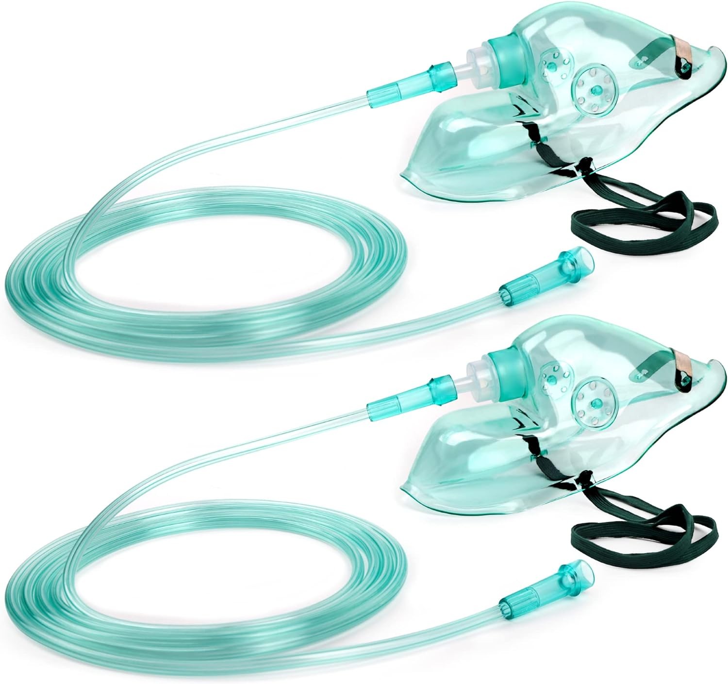 ANSNF 2 Pack Oxygen Mask for Face Adult with 6.6′ Tube & Size L-2pcs