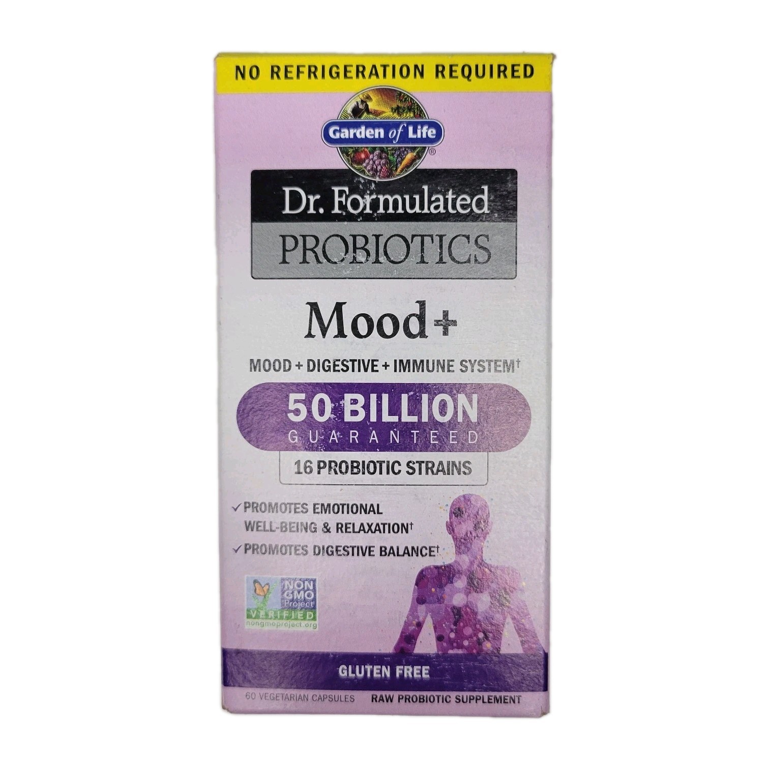 Garden of Life Dr. Formulated Probiotics Mood+ (60 Veggie Capsules) BB 07/2026