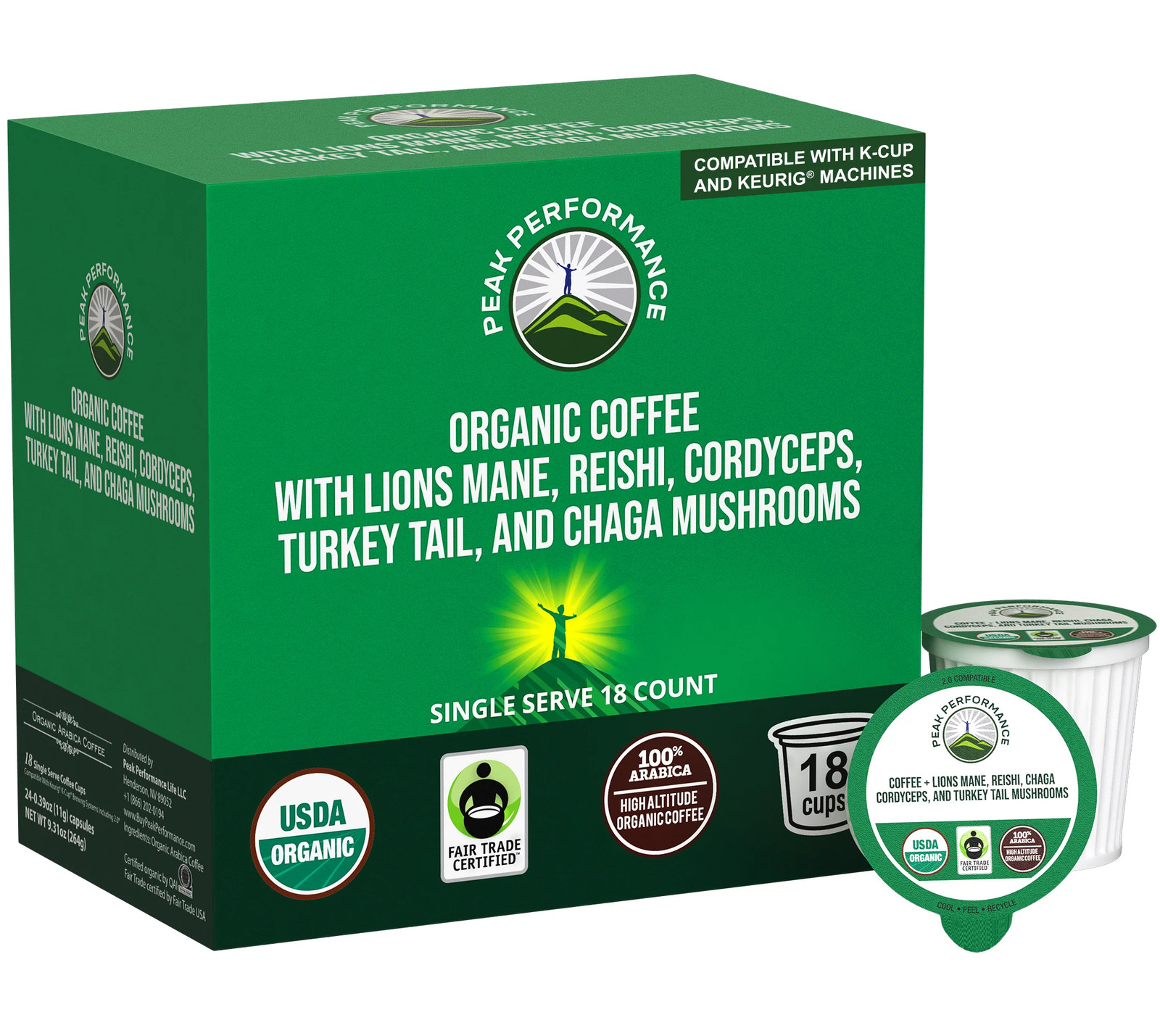 Organic Mushroom Coffee Pods