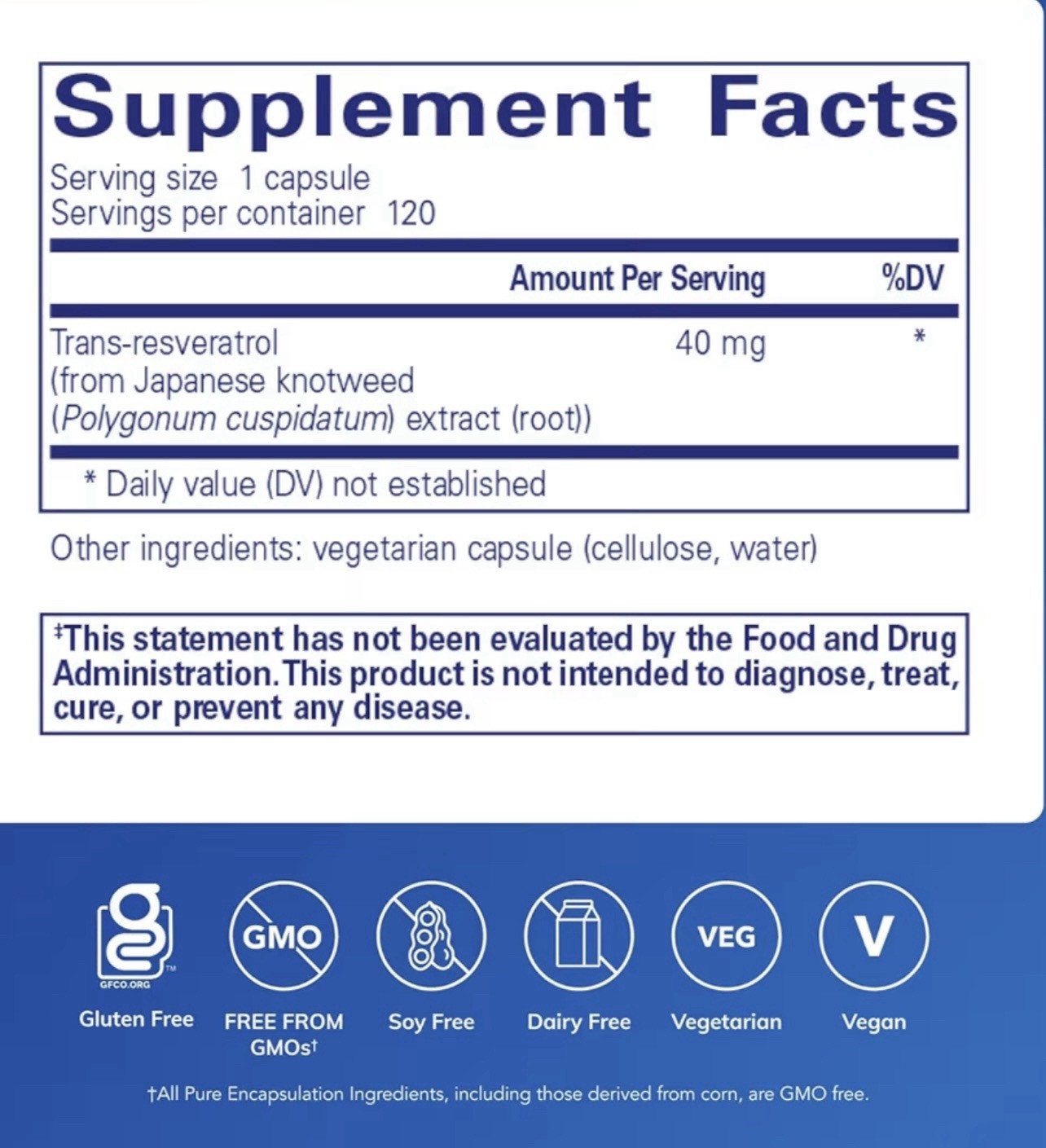 Pure Encapsulations Resveratrol – Cardiovascular, Cellular Health & Memory Su…