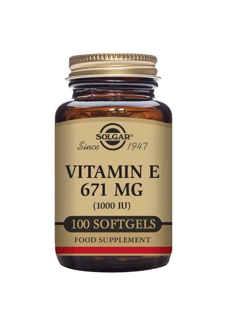 Solgar Vitamin E 670 mg (1000 IU), 100 Mixed Softgels – 100 Count (Pack of 1)