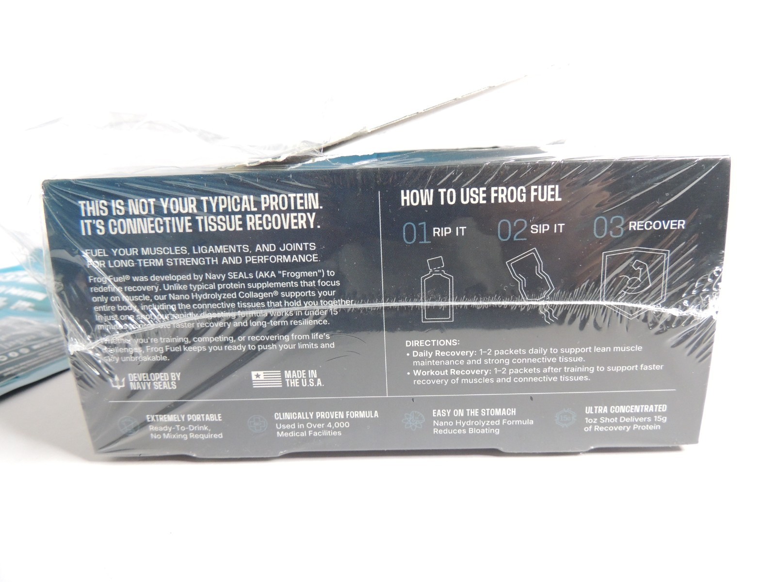 Lot of 21 x 1oz Frog Fuel Daily Recovery Protein Packs Berry Flavor – Open Box