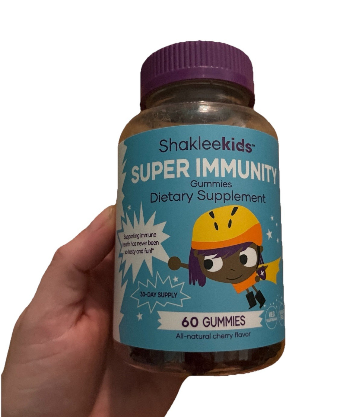 Shaklee Kids Super Immunity Gummies Cherry Sugar-Free 60 ct