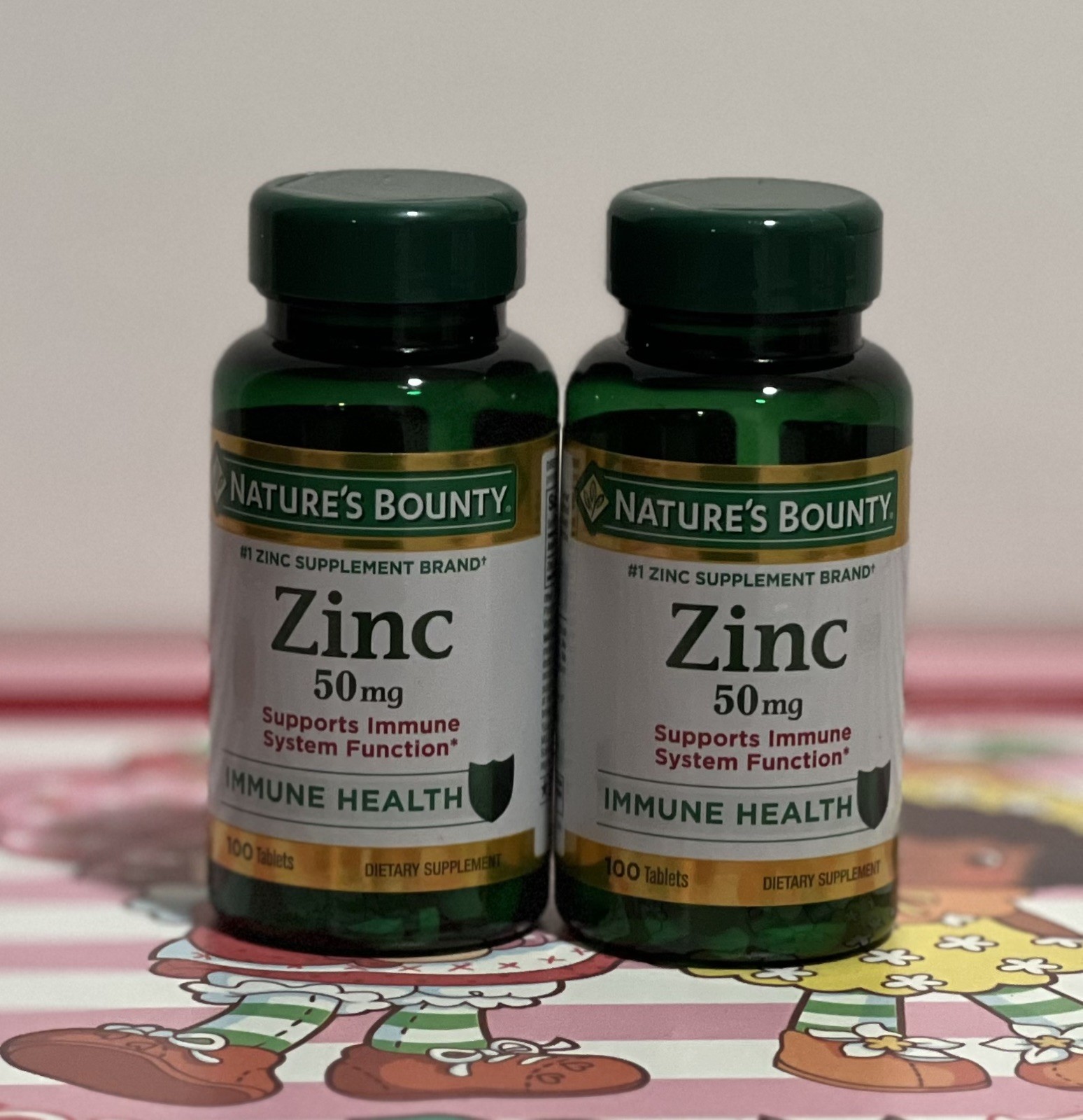 Nature’s Bounty Zinc 50mg 100ct 2 Bottles Immune Support Exp 12/2028