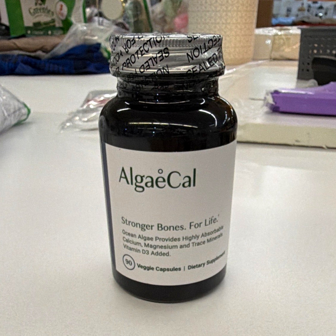 AlgaeCal Stronger Bones For Life Vegetarian Bone Health Capsules 90 w/ D3 Mg