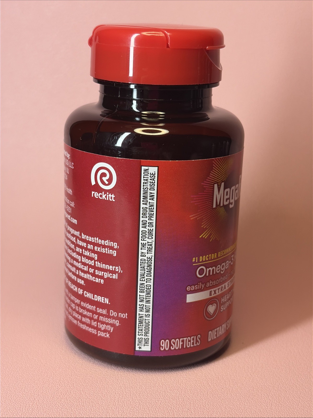 EXP:09/2027 MegaRed Omega 3 Krill Oil 500mg 90SoftGels.