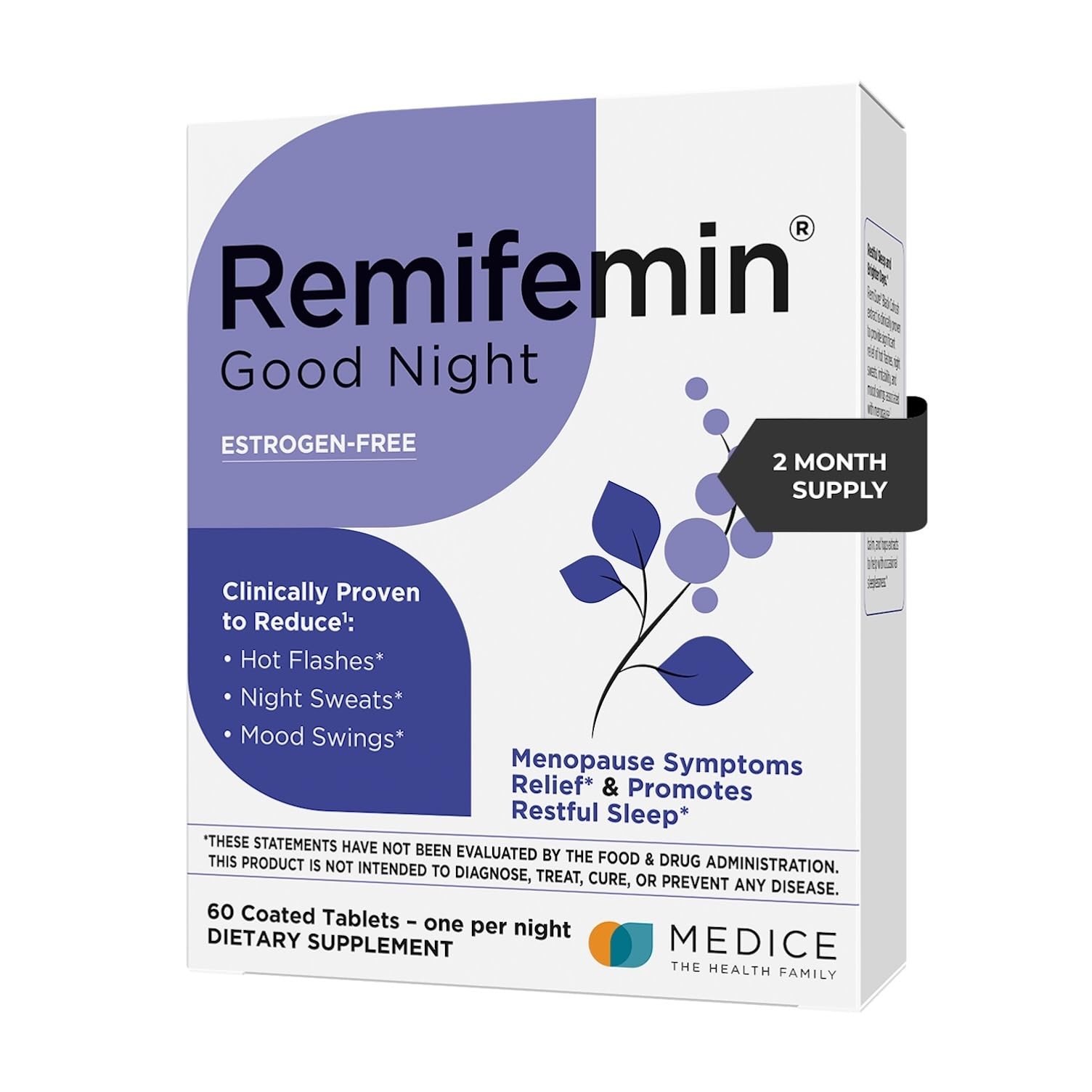 Menopause Relief Supplements – Black Cohosh for Restful Sleep & Symptoms Support