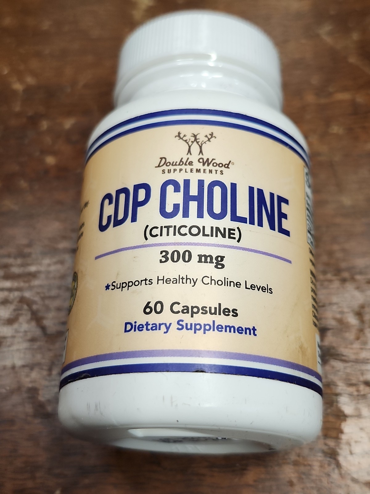 Double Wood CDP Choline (Citicoline) 300mg Supplement 60 Capsule EXP 6/27