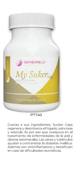 Ismerely My suker caps Pack 1, 60 capsulas higado, pancrea, vesicula