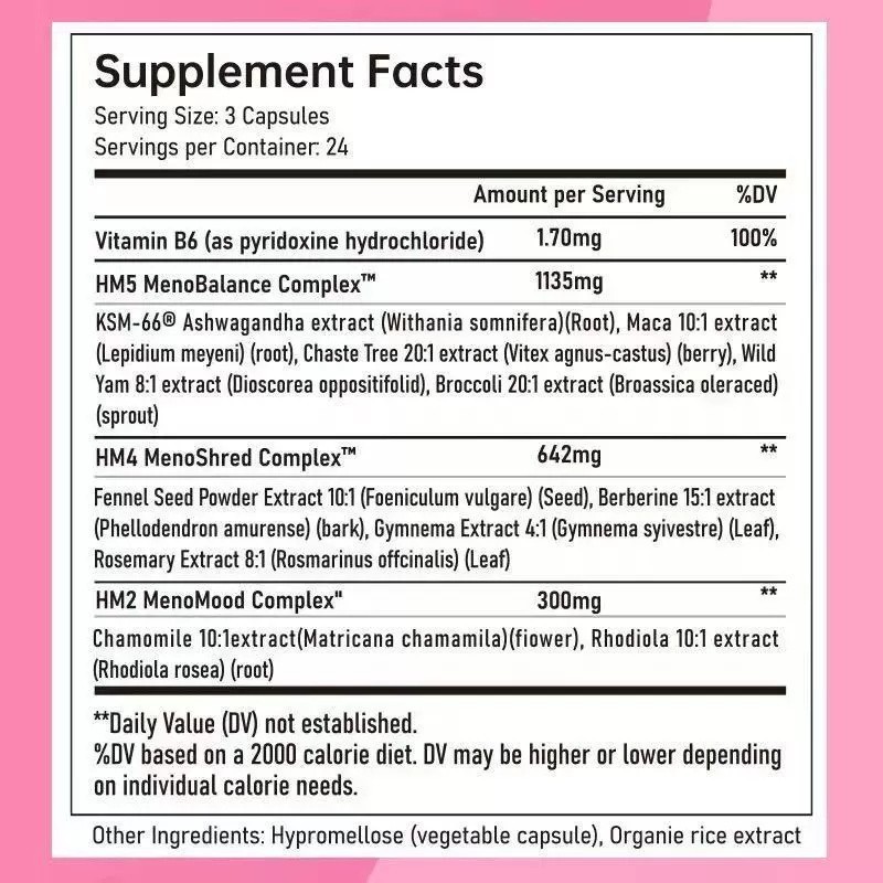 Happy Mammoth Hormone Harmony organic Hormonal Support for Women 72 Capsules