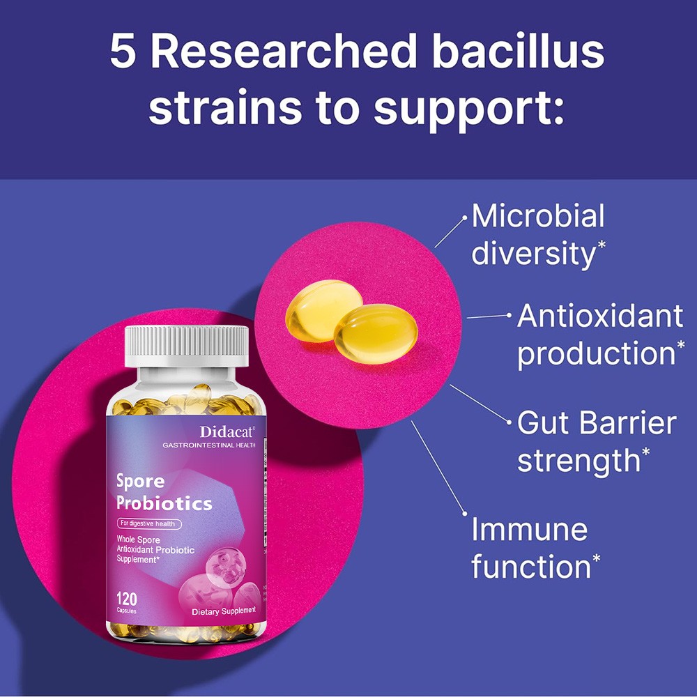 Spore Probiotics 30/60/120 Capsule Microbiome,Gut Health Probiotic Men And Women