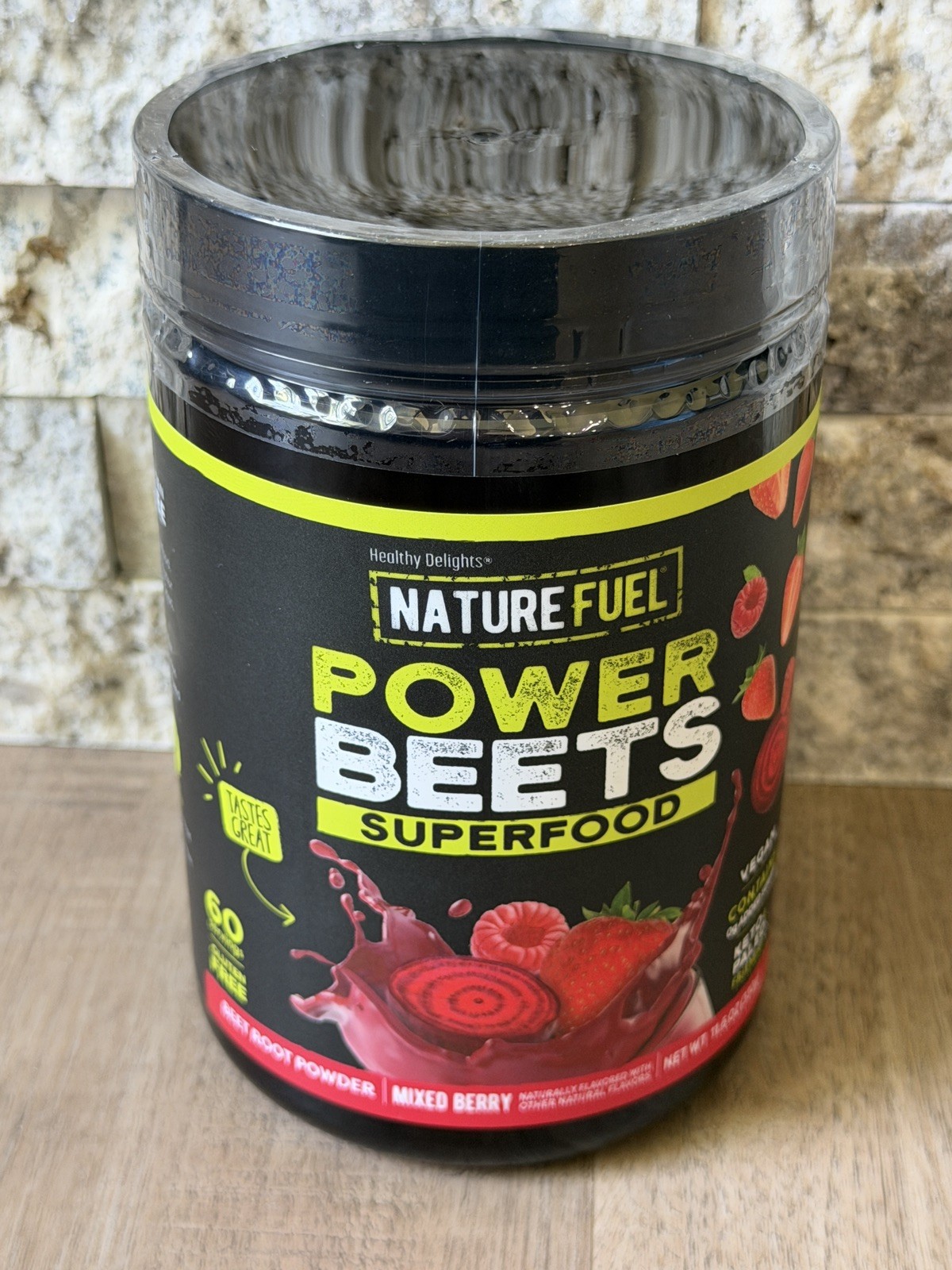 Nature Fuel Power Beets Powder Mixed Berry, Superfood Supplement 60 Servings