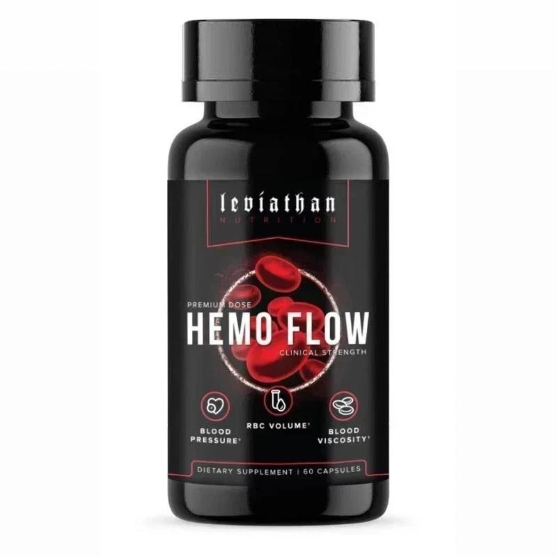 1Pcs-Leviathan Nutrition Hemo Flow Supplement Nattokinase with forNitric Oxide