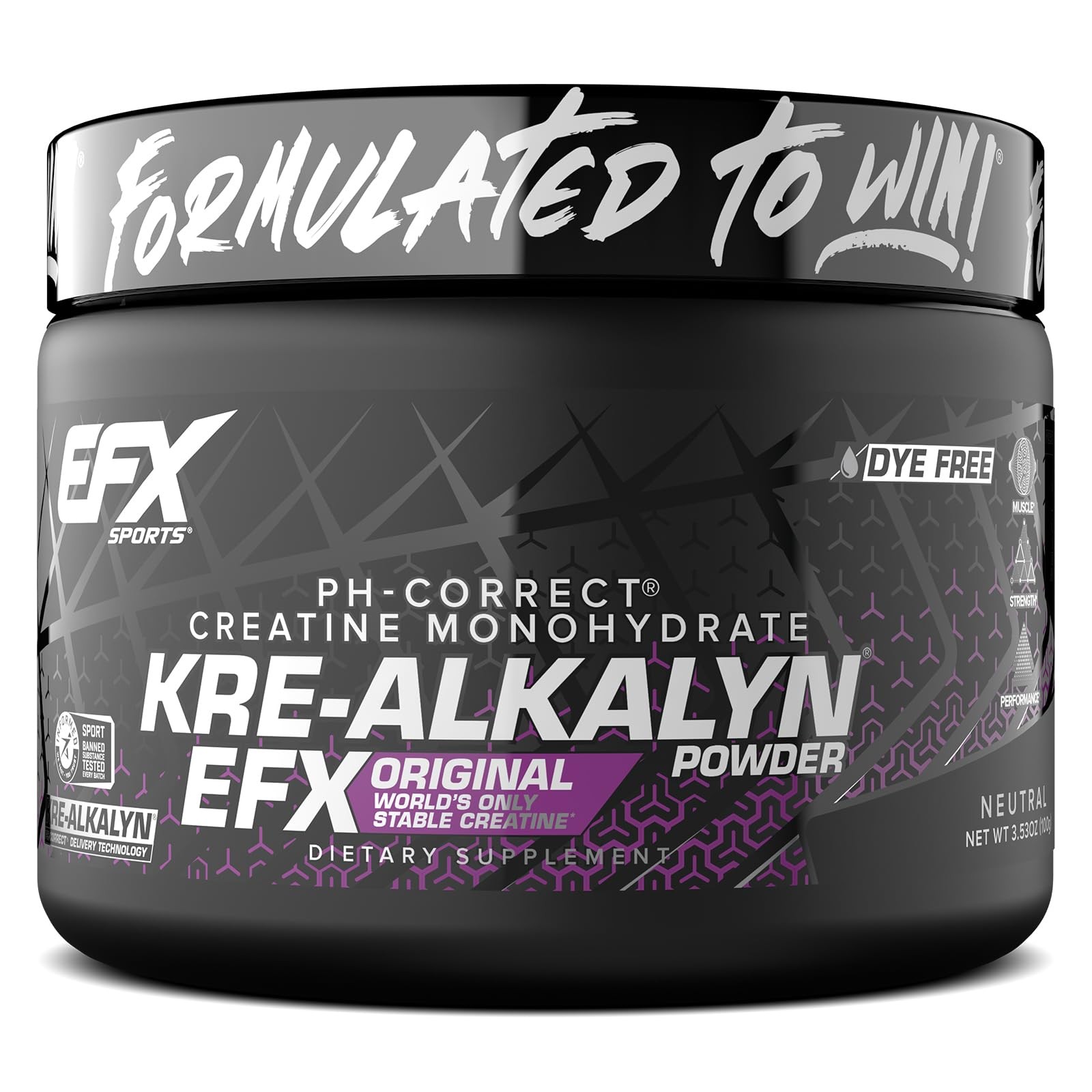 EFX Sports Kre-Alkalyn Powder | pH 66 Servings (Pack of 1), Neutral