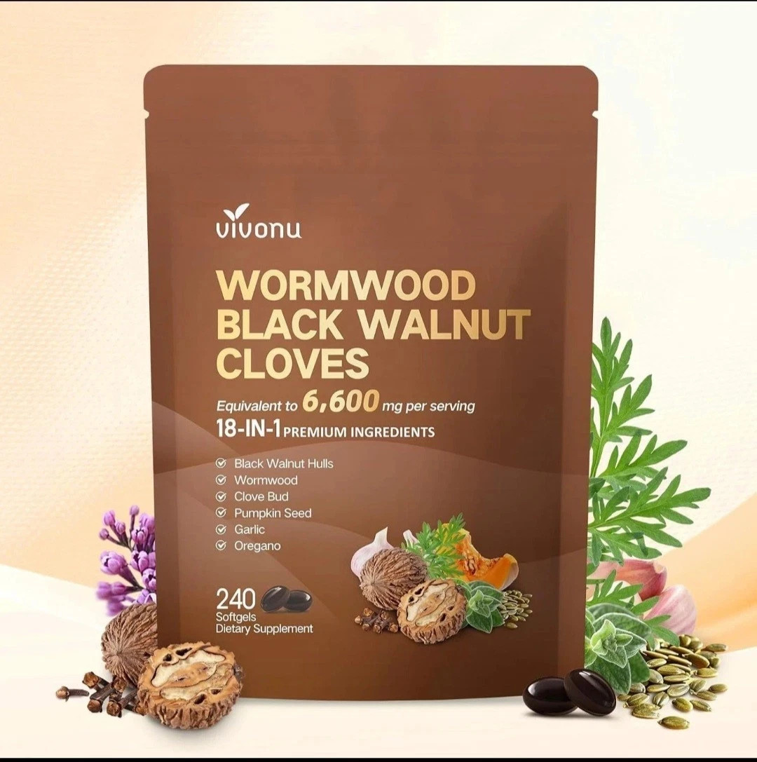 Vivonu Wormwood Black Walnut Cloves 240 Softgels FAST SHIPPING