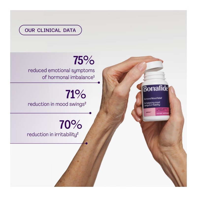 Bonafide Hormonal Mood Swing and Irritability Relief – Serenol – 1 Month Supply