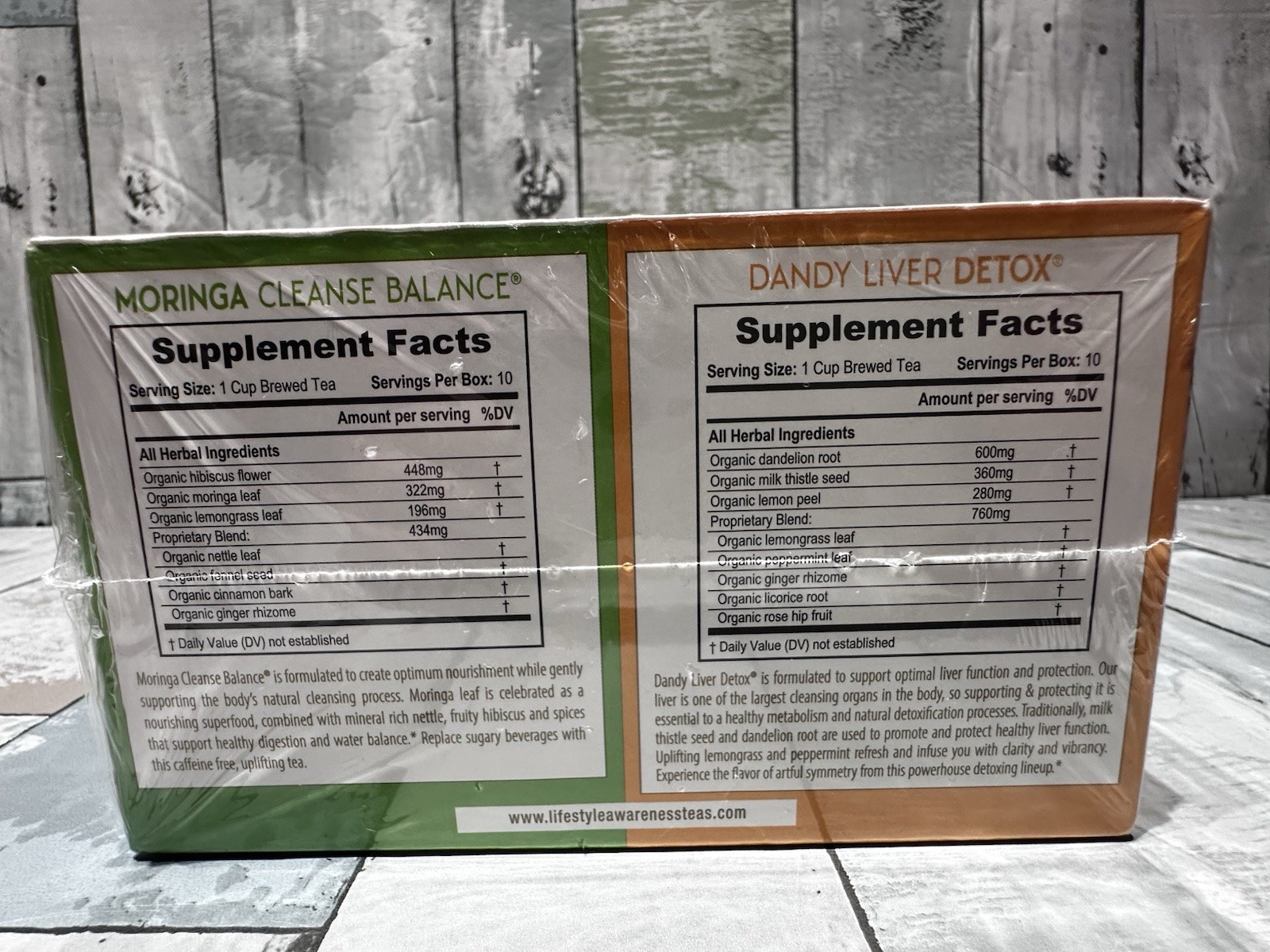 14 Days Weight Loss Kit & Detox Cleanse Kit Assorted, 82 Foiled Tea Bags