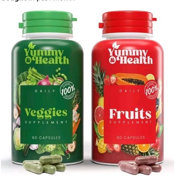 1 Pack, 90 Fruits and 90 Veggies – Whole Food Supplement with Superfood