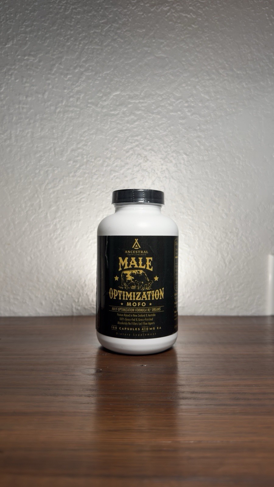 Ancestral Supplements Male Optimization Formula W/Organs (Mofo) 410mg 180 Caps