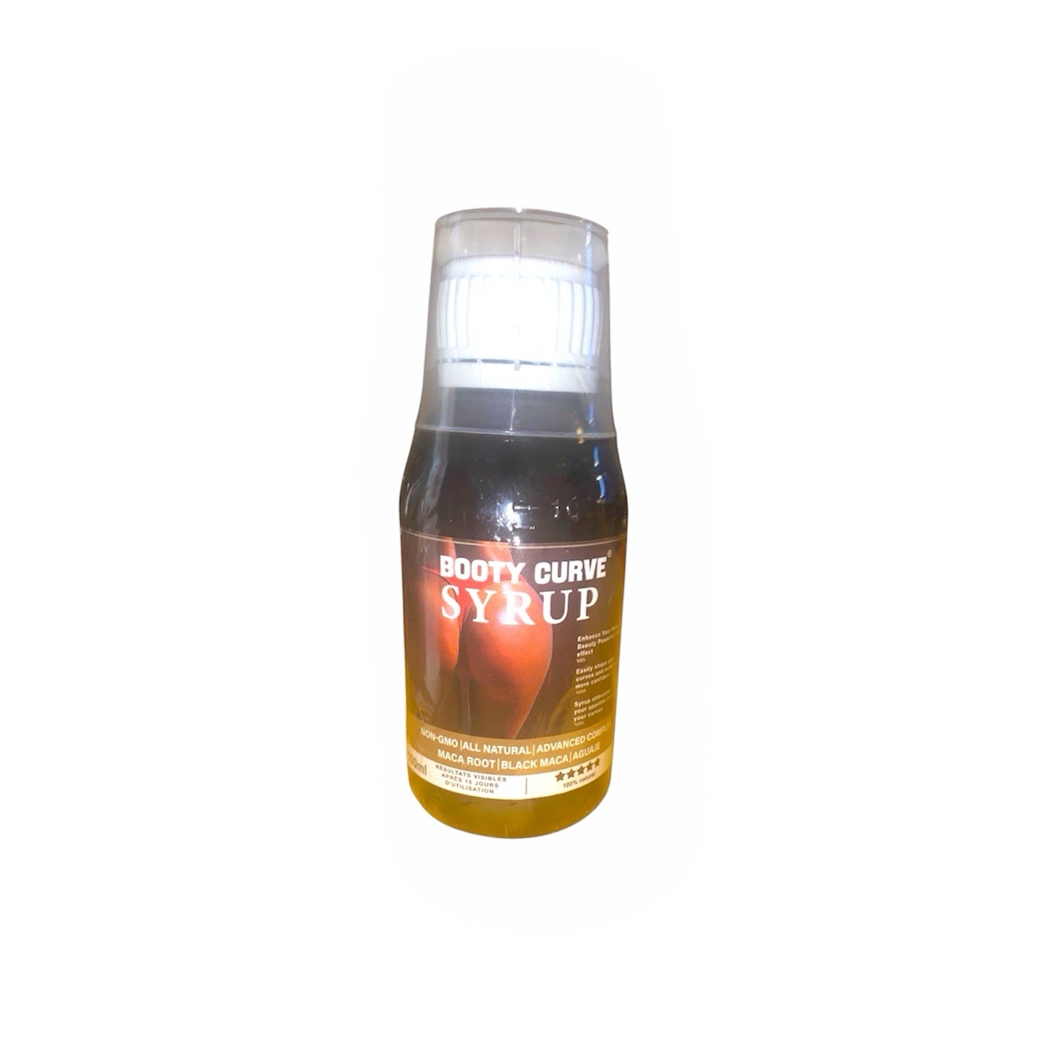 Booty Curve Maca Root & Black Maca Liquid Syrup Vitamin Supplement B1 B2 B12 D3