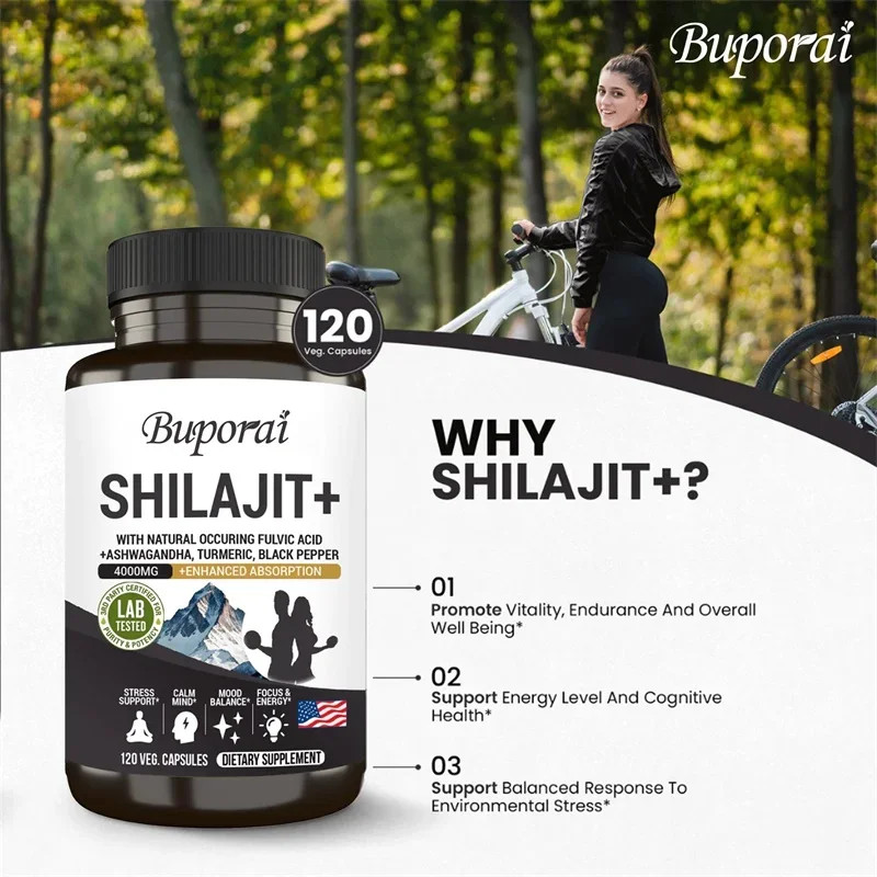 Shilajit+ 240pcs, For Mood, Hormone Balance, Enhance Energy and Endurance