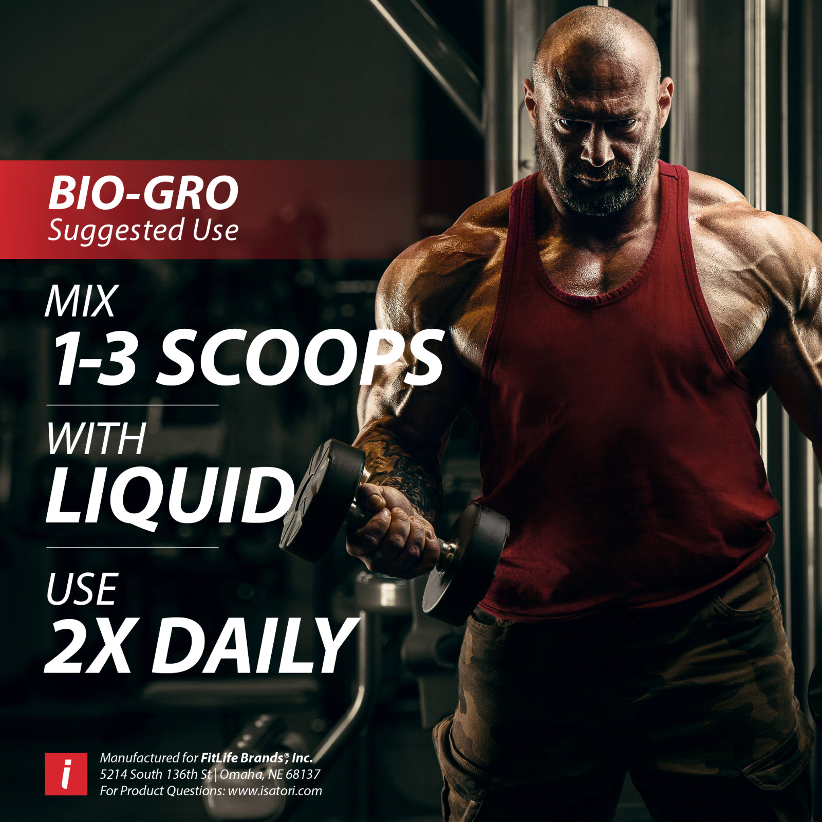 BIO-GRO Protein Muscle, Strength & Recovery – Vanilla Ice Cream / 60 Servings