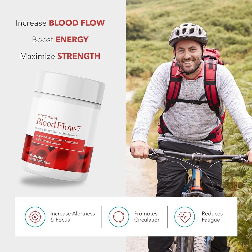 1-5 PACK Juvenon BloodFlow7 Blood Circulation Support Formula 60ct Softgels